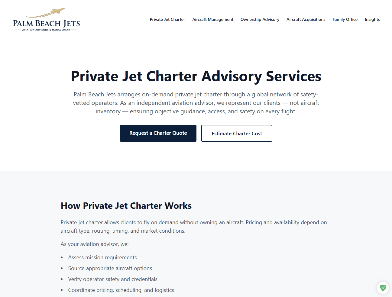 Palm Beach Jets screenshot